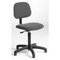 Industrial Upholstered Chair with Castors - B2-C