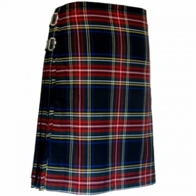 BLACK STEWART TARTAN SCOTTISH KILT