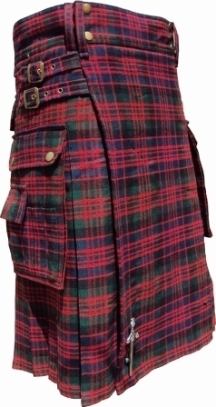 MACDONALD TARTAN HYBRID UTILITY POCKET KILT