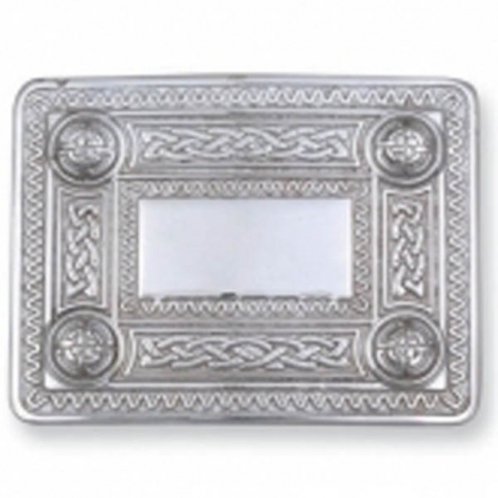 CELTIC BELT BUCKLE CHROME FINISH