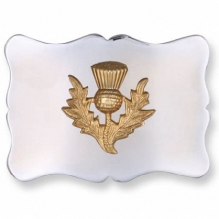 NICKLE PLATED BUCKLE GOLDEN THISTLE