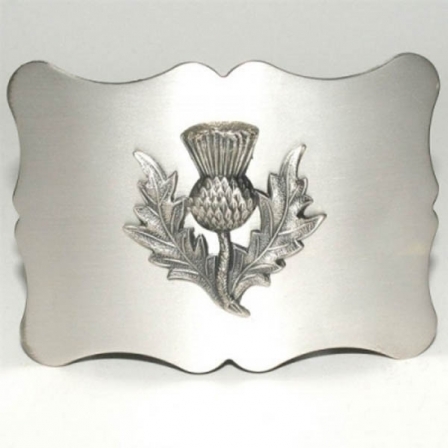 PLAIN THISTLE KILT BUCKLE