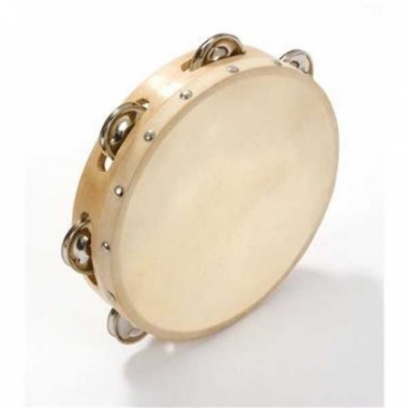 TAMBOURINE. 8 INCH (20CM). 6 PAIRS OF JINGLES KEY POINTS. 8