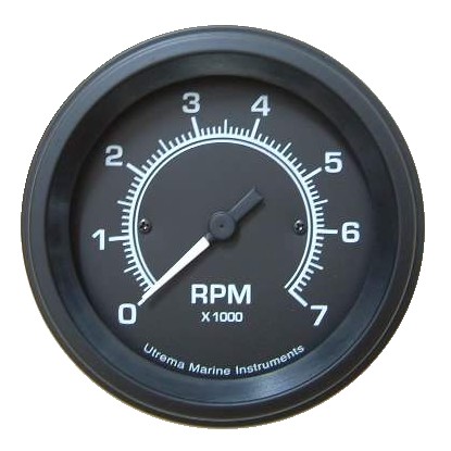 Utrema Black Marine Tachometer 