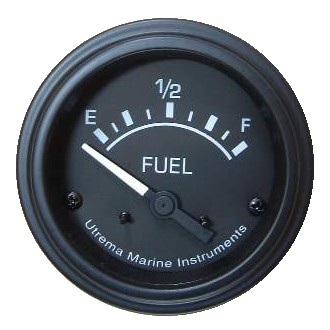 Utrema Black Marine Fuel Level Gauge