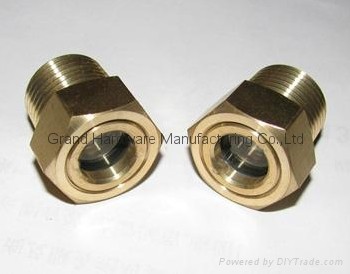 Bulls eye sight glass, Sight glass, oil sight gauge, Circular oil sight glass, oil sight gage, site glass, oil level indicator, liquid sight glass, oil sight window, view ports, male thread sight glass, visual level sight gauge