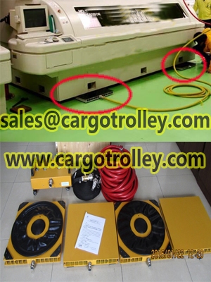 Air bearing and casters details with pictures manual instruction