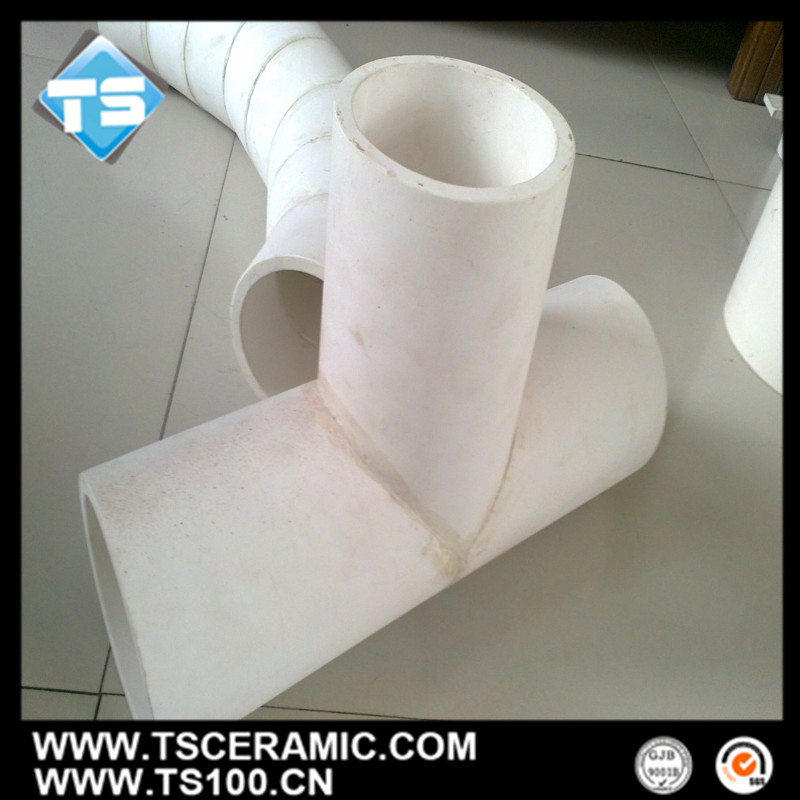 92 96 Alumina Ceramic Three-Way Pipe/T-Branch Pipe for Coal Industry