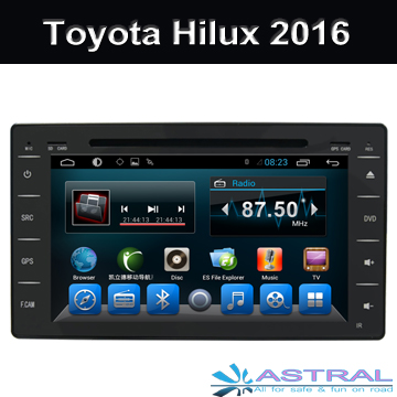 Android Car GPS Navigation Toyota Hilux 2016 Multimedia Kitkat systems