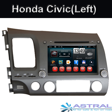 1024*600 Android Car Dvd System Car PC Price Honda Civic 2006-2011 Left