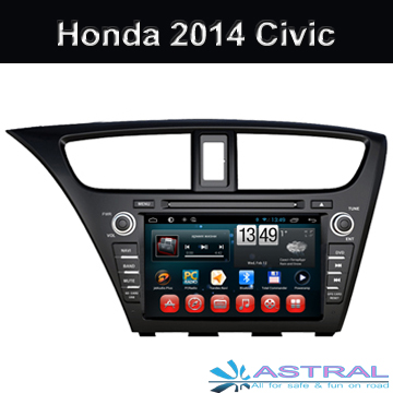 Wholesale Honda Bluetooth Kitkat Systems Car Dvd Radio TV Civic Hatchback 2014