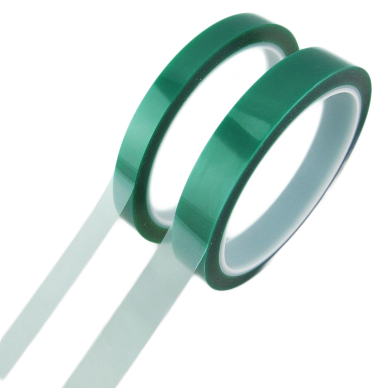 Yuanjinghe High Temperature Green Duct Tape The PET Green Masking Tape Polyester Tape Factory