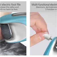 New hot rechargeable Callus remover foot callus remover electric callus remover with 2 replaceable rollers