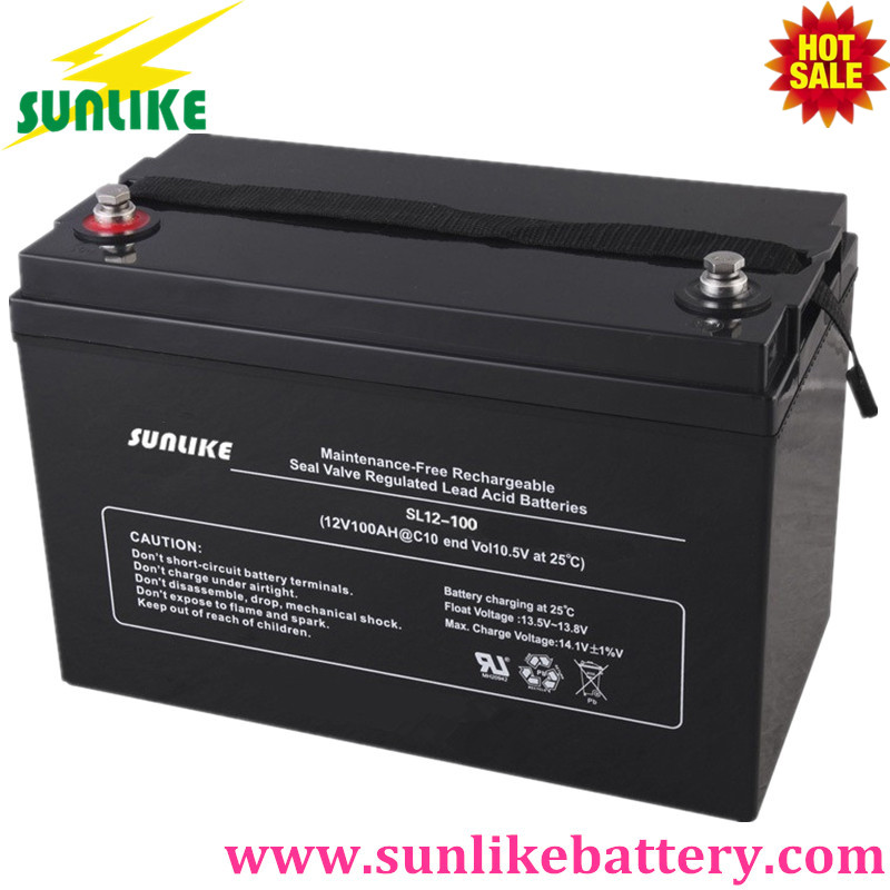 12V100ah Lead Acid Deep Cycle Solar Battery for Solar Power