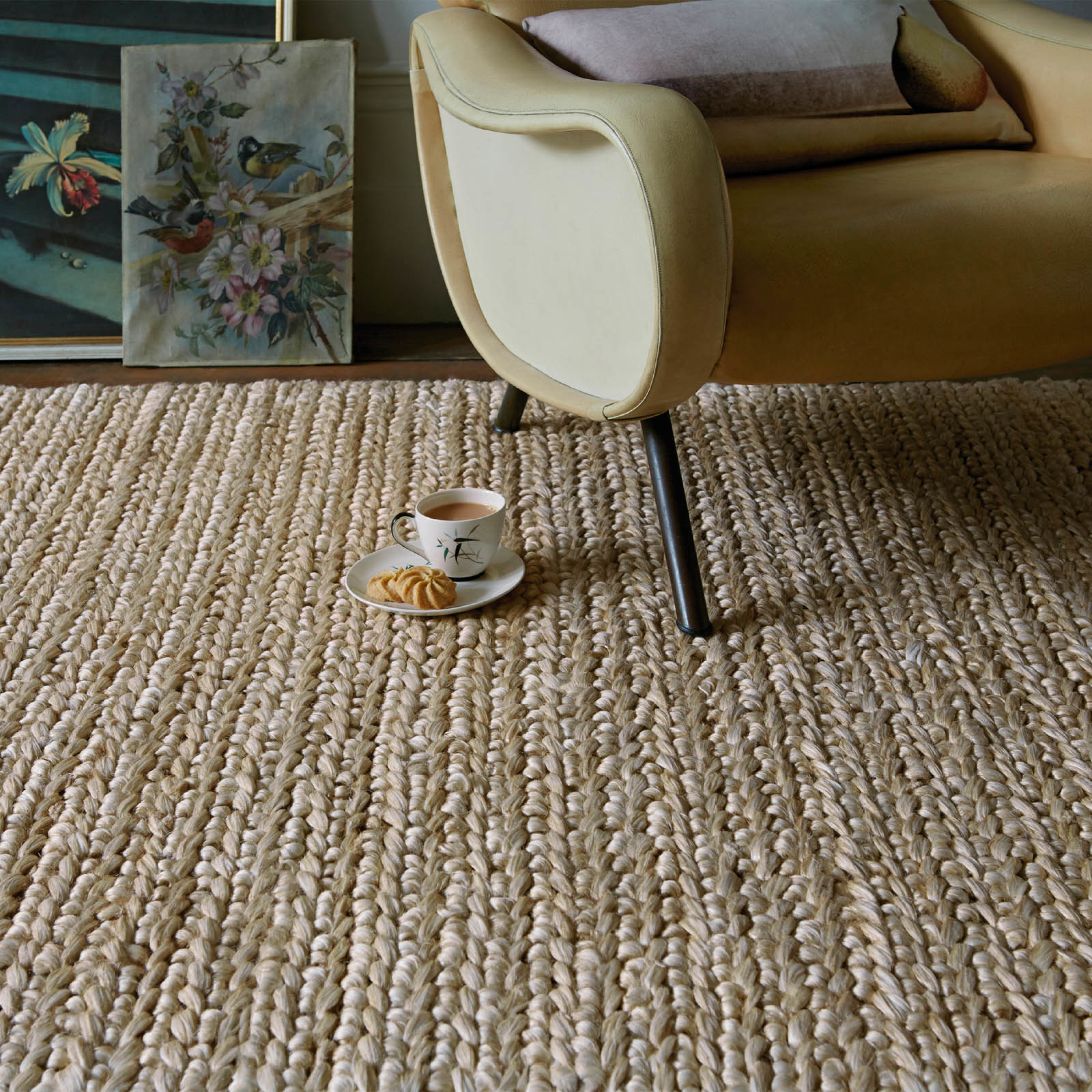 Abacus Jute Rugs in Taupe