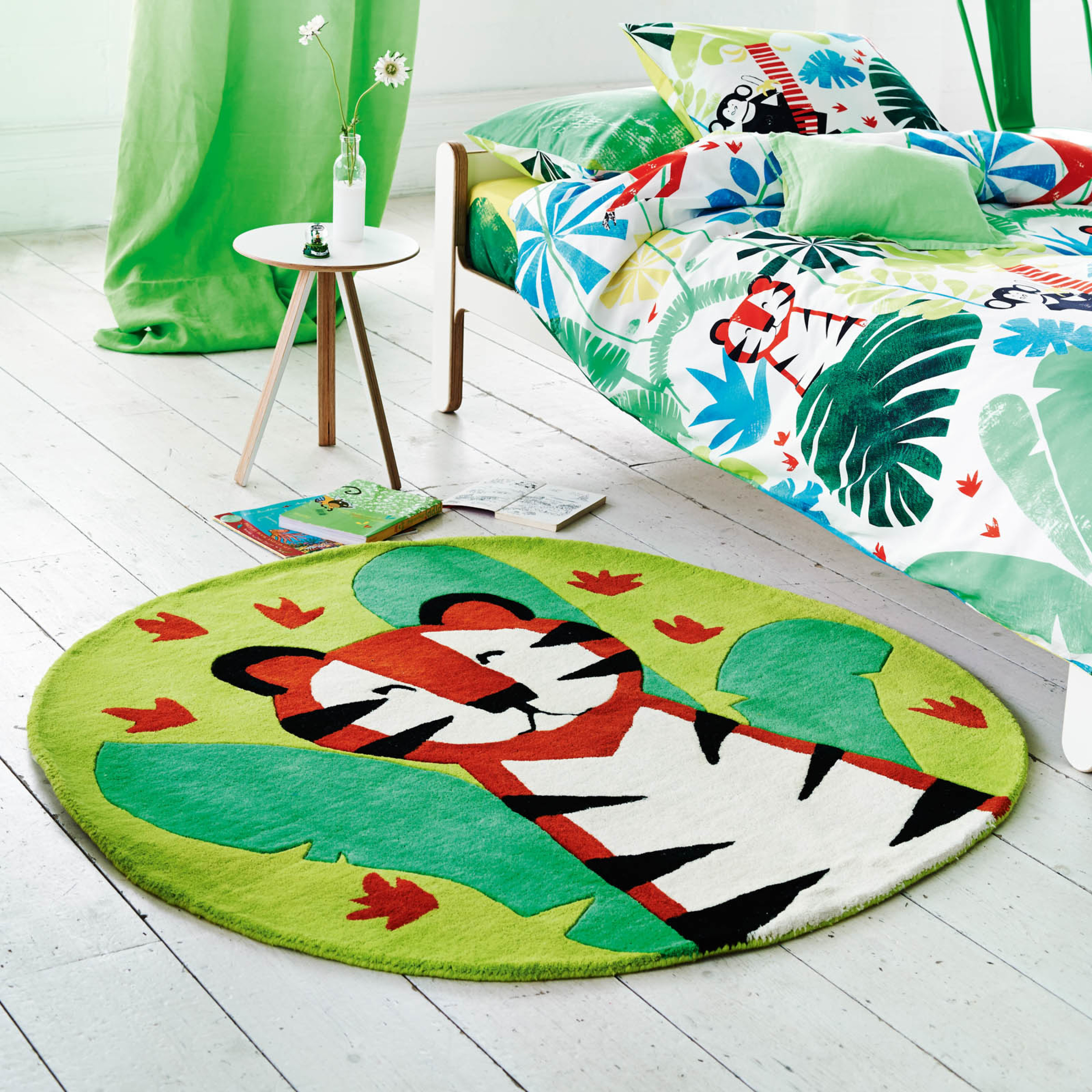 Jungle Playtime Leaf Rug by Designers Guild