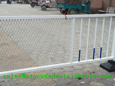 Expanded Metal Isolation Fence