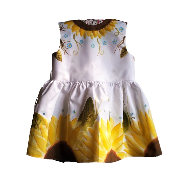 Universo Artesano - Hand-painted Dress for girl hand made in Peru