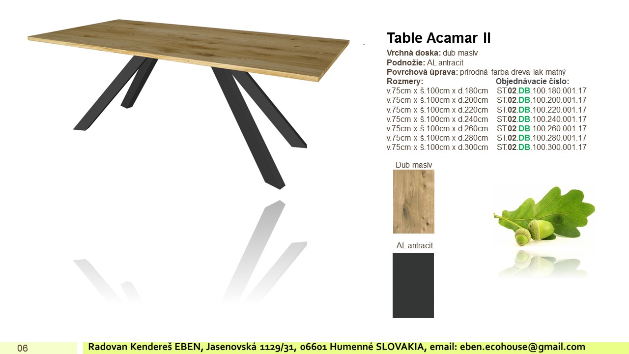 Table ACAMAR II