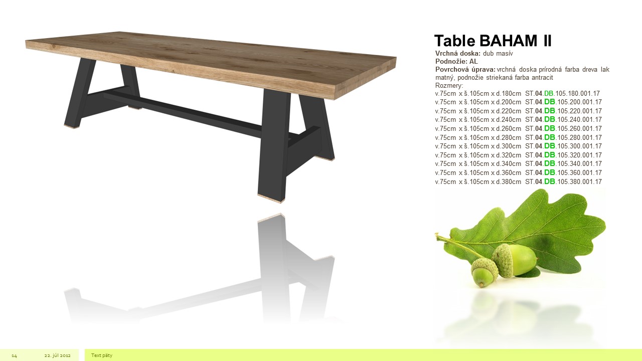 Table BAHAM II