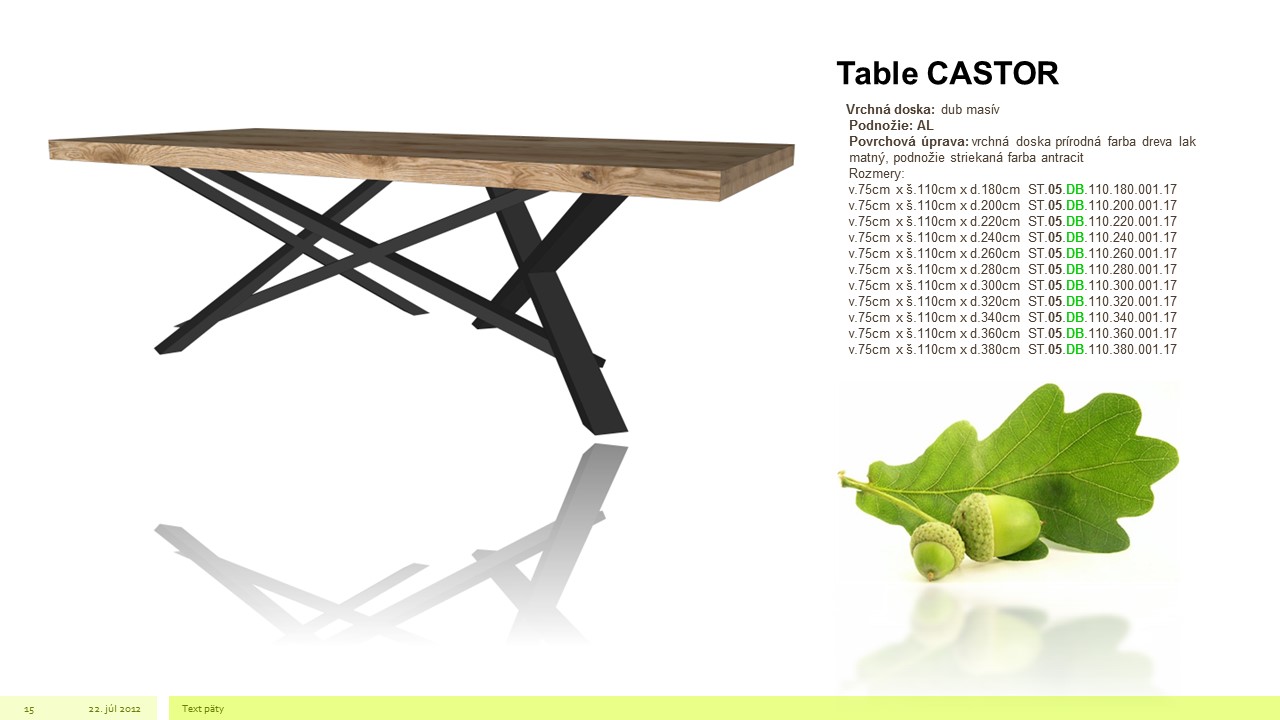 Table CASTOR