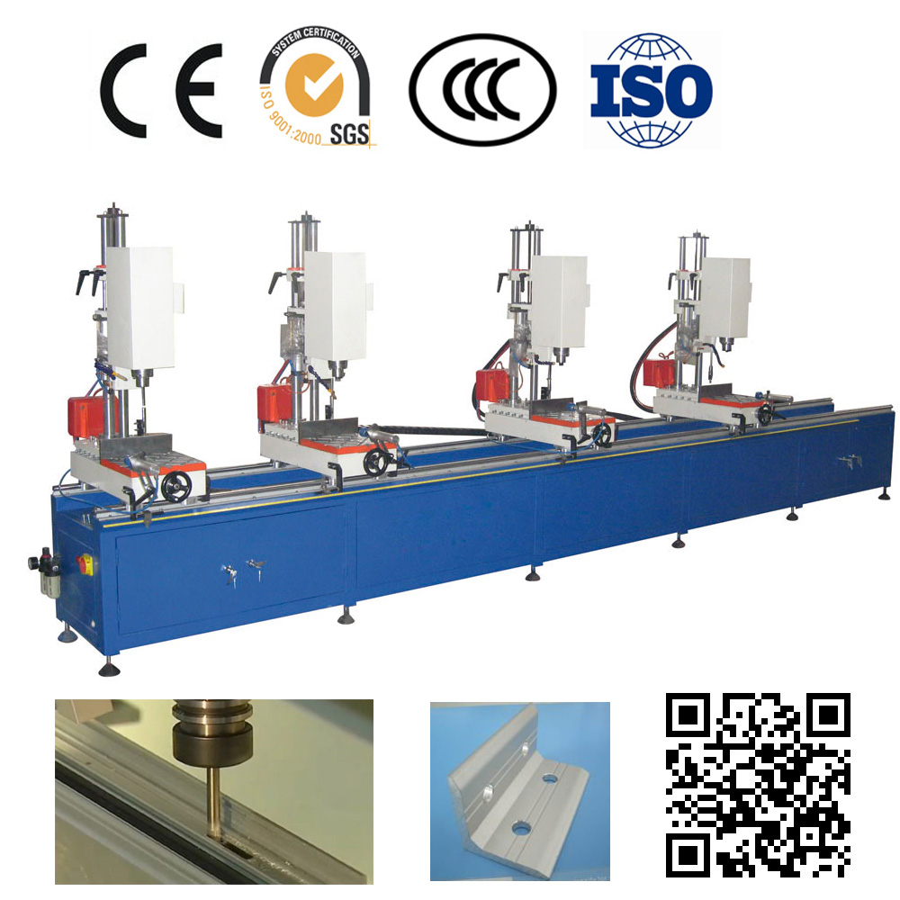 Multi-head aluminium profile curtain wall drilling machine