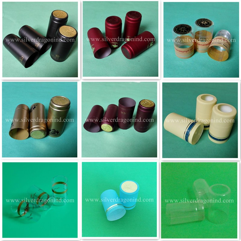 PVC shrink capsules for wine bottles