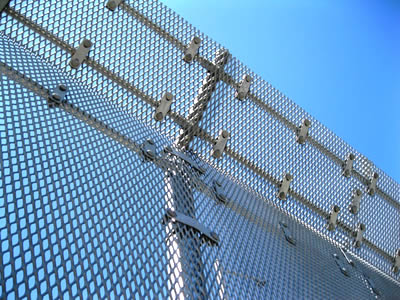 Expanded Metal Security Fence