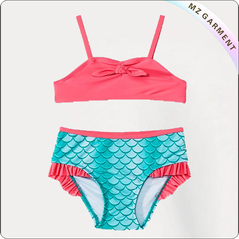 Kids Two-Piece Scale Swimwear