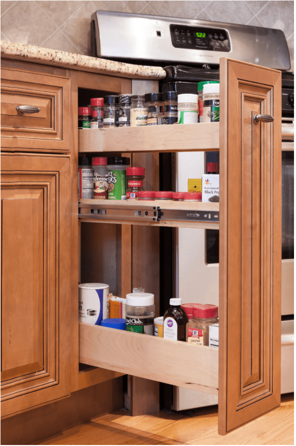 Wood cabinets