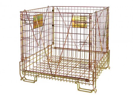 Foldable Heavy Duty Wire Steel Mesh Container