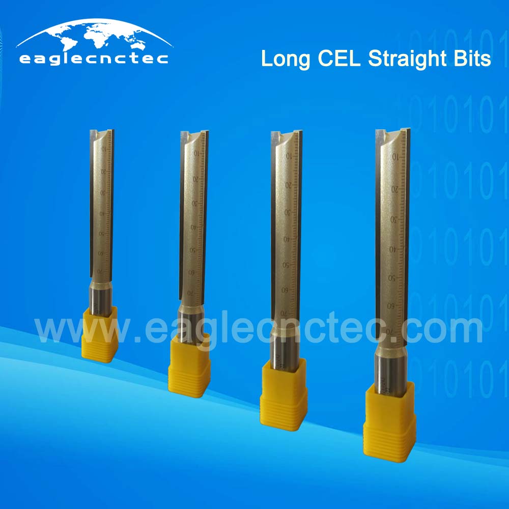 Long CEL Plunge Straight Flute Cutter Bit 