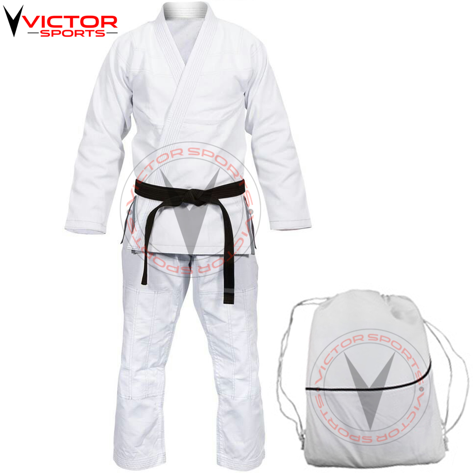 White Brazilian Jiu Jitsu Uniform with free Bag And Belt