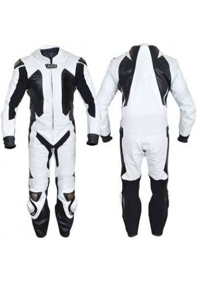 DONDHA LEATHER RACING WHIT SUIT