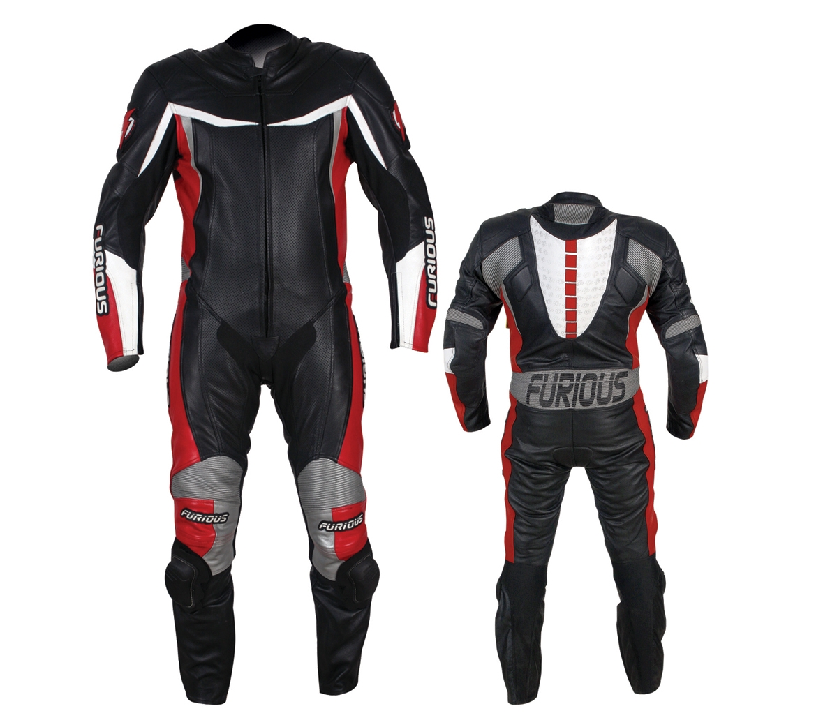 Black Leather racing suit for rider