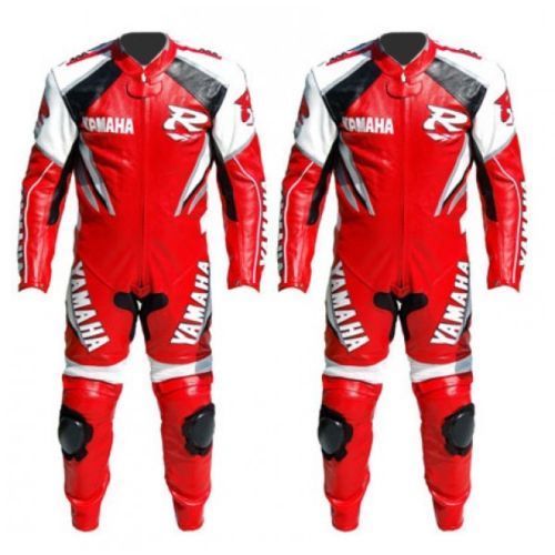 Red Yamaha Motorbike racing Leather Suit