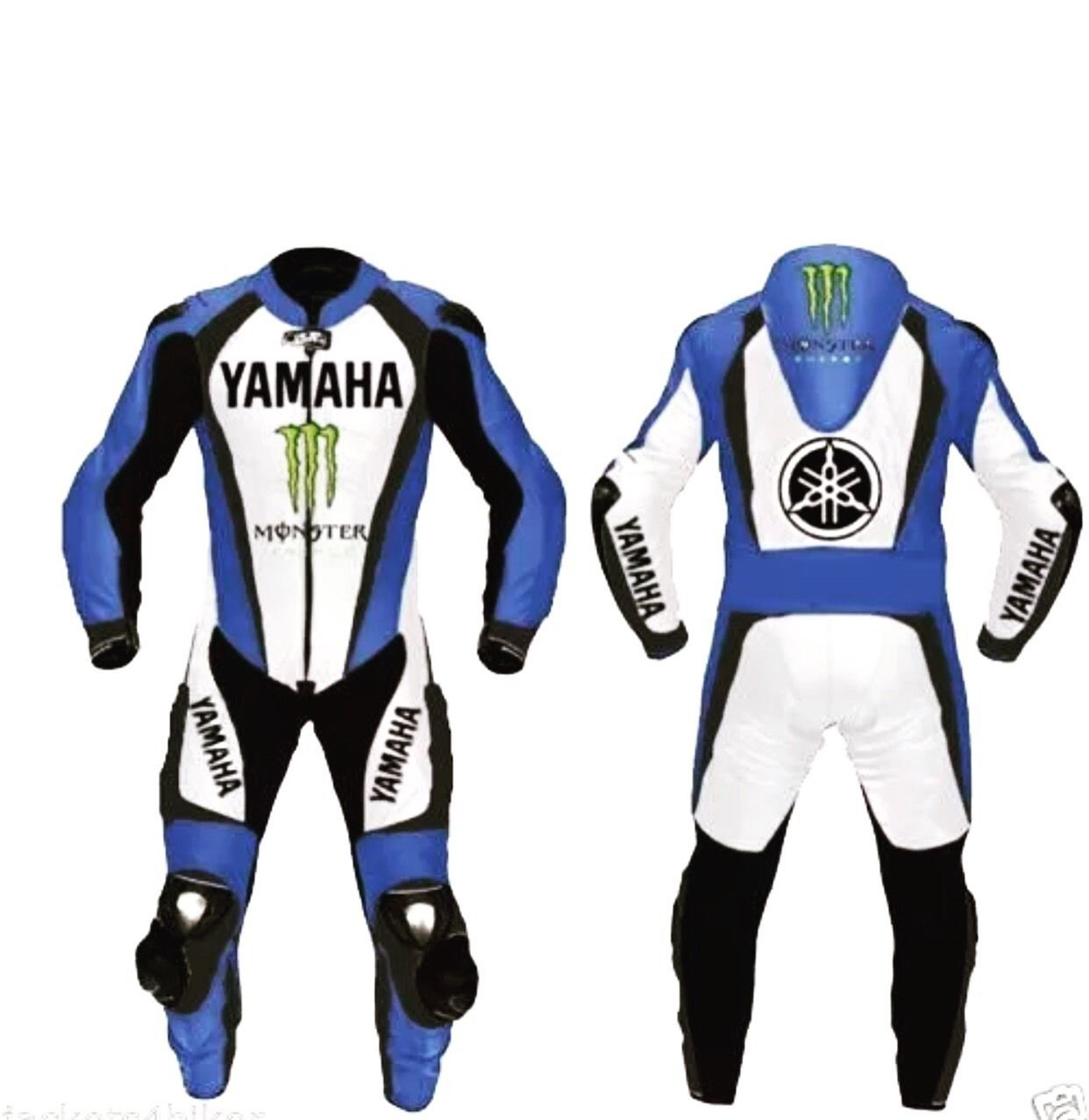 Monster Yamaha Leather Racing Suit For Biker