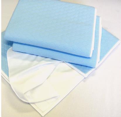 4 Layers Waterproof Reusable Incontinence Bed Pads with wings (Washable UnderPads with Flaps)