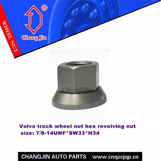 Volvo truck wheel nut hex revolving nut