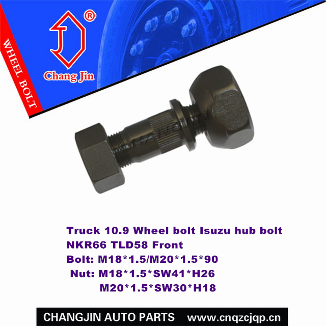 Truck 10.9 Wheel bolt Isuzu hub bolt NKR66 TLD58 Front