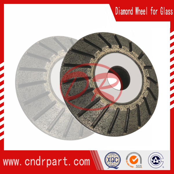 abrasive cutting disc for glass processing