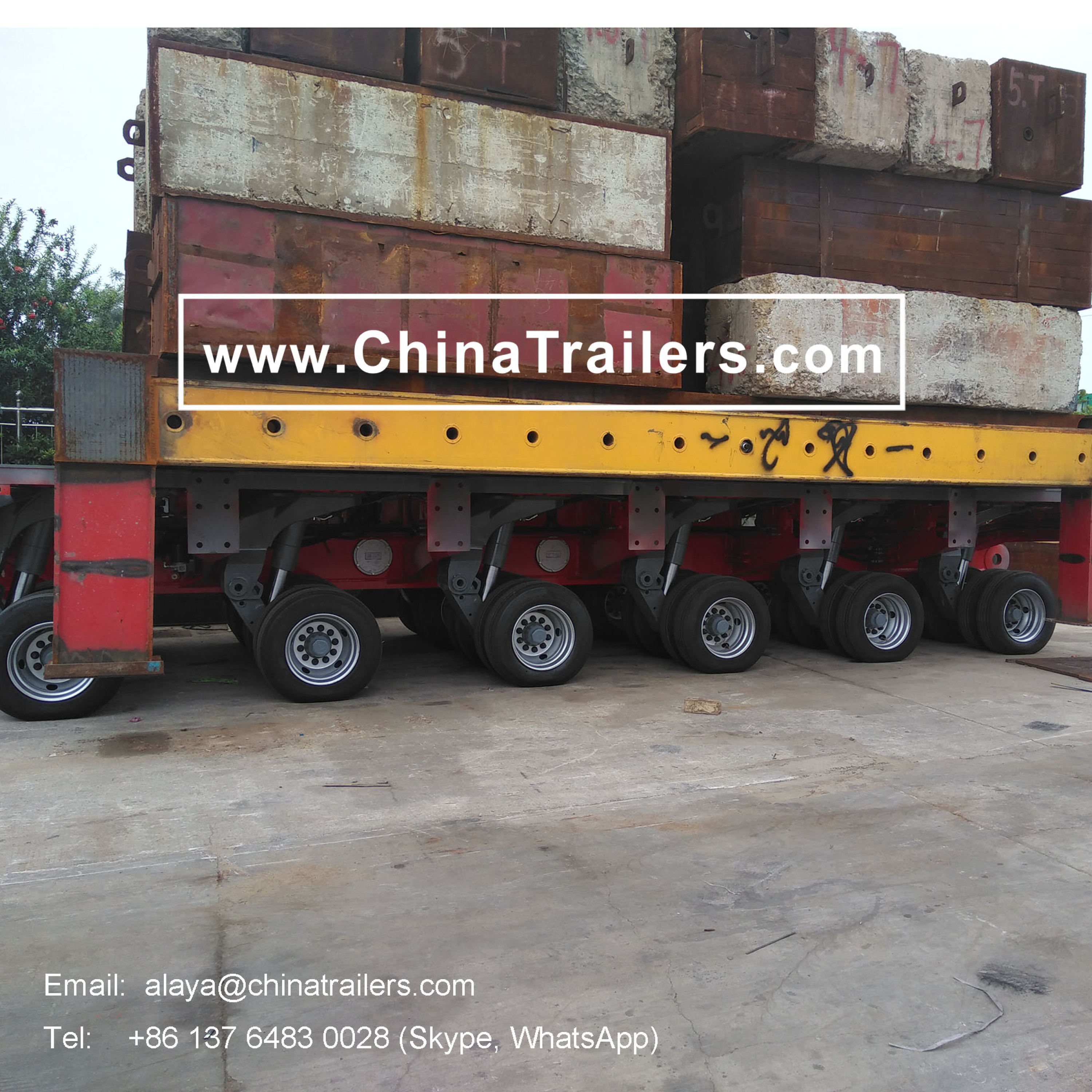 6 axles Godlhofer modular trailer for sale