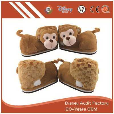 Plush Monkey Slippers