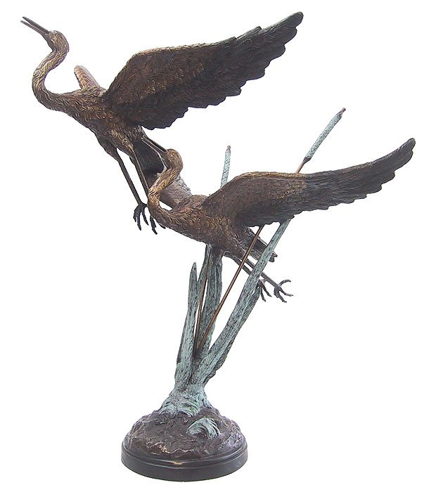 Flying Herons Garden Fountain