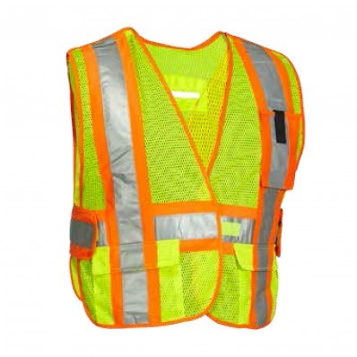 Hi-Vis 5-Point Tear-Away Vest (One Size)