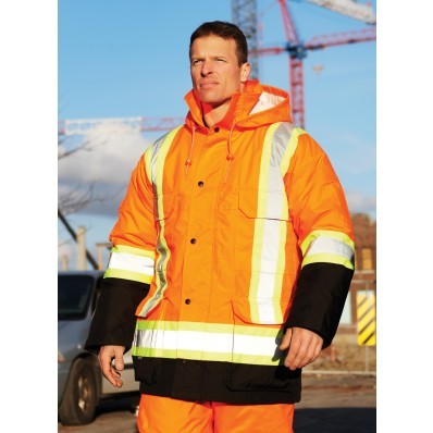 Hi-Vis Safety Cargo Parka