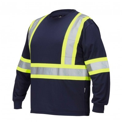 Hi-Vis CSA Crew Neck Long Sleeve Tee