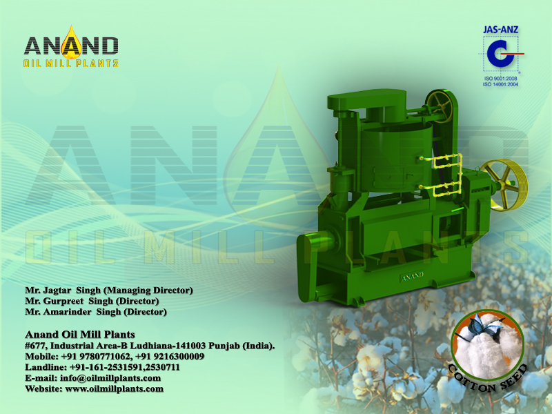 Cotton Seeds Oil Expeller Machine Manufacturers Exporters in India Punjab