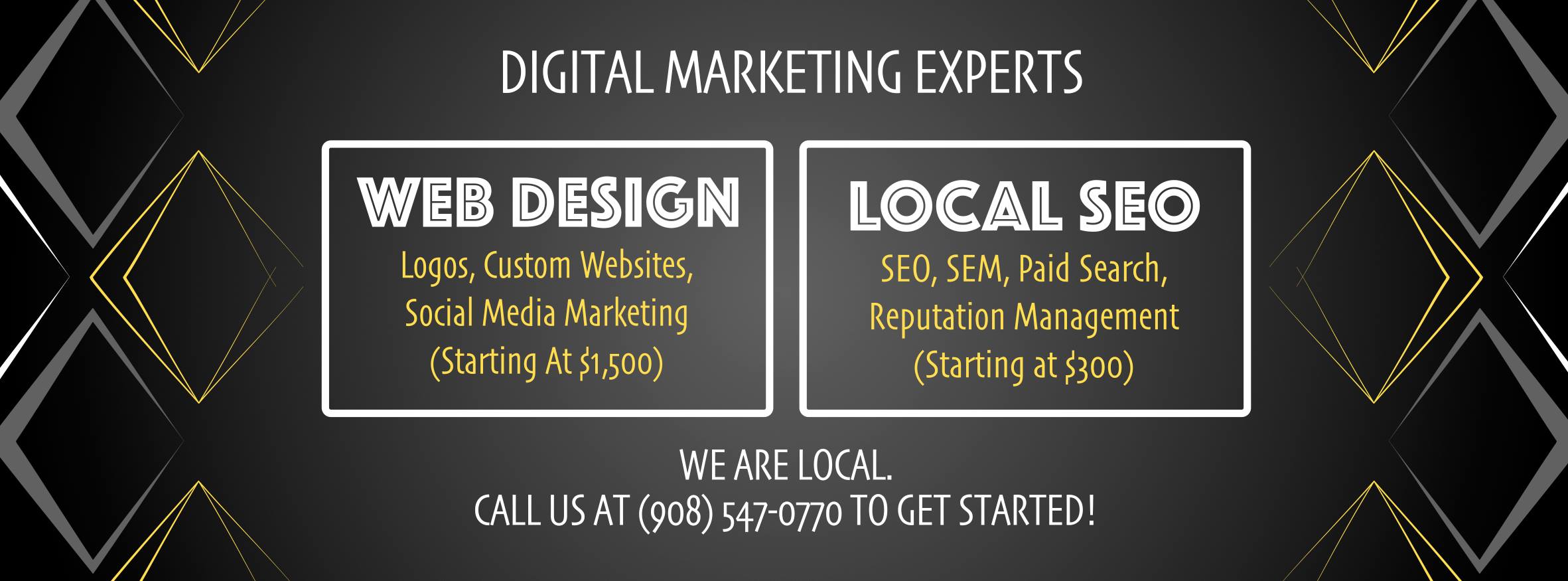 We Market and Design Custom Websites So That Your Business Has It's Own Unique Footprint In The Digital Marketing World