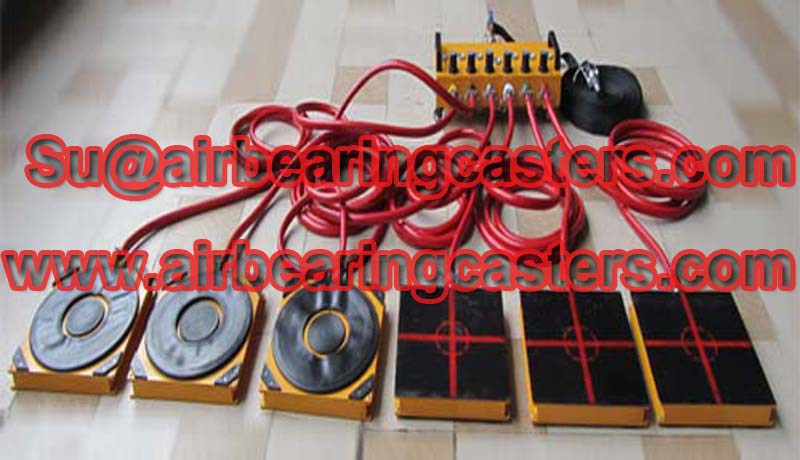 Four unit air caster system with durable quality